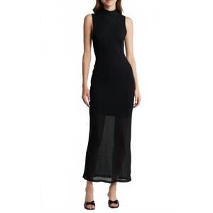 frame le muscle maxi dress FRAME Le Muscle Maxi Dress in Noir